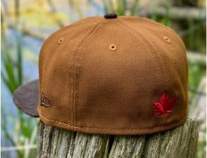 Canadian Beaver Brown Walnut Corduroy 59Fifty Fitted Hat by Noble North x New Era Back