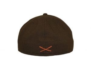 Crossed Bats Logo Walnut Copper 59fifty Fitted Hat by JustFitteds x New Era Back