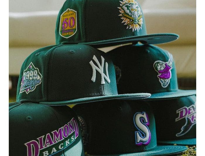 Hat Club Green Silky Icys 59fifty Fitted Hat Collection by MLB x New Era