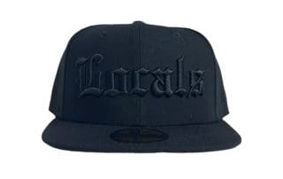 Locals Old English Black 59Fifty Fitted Hat by 808allday x New Era