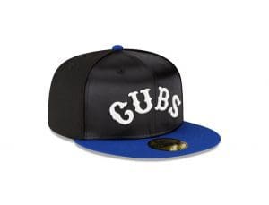 MLB Just Caps Black Satin 59Fifty Fitted Hat Collection by MLB x New Era Right