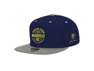 Nashville SC x Johnny Cash Navy Gray Fitted Hat by Nashville SC x Johnny Cash x Mitchell And Ness