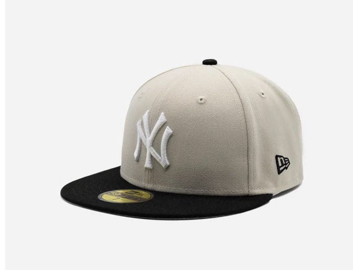 New York Yankees Scruff God Bone Black 59Fifty Fitted Hat by MLB x New Era
