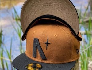 North Star Brown Black Corduroy 59Fifty Fitted Hat by Noble North x New Era Front