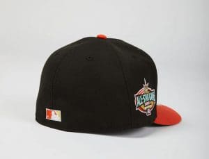 Baltimore Orioles 2001 All-Star Black Orange 59Fifty Fitted Hat by MLB x New Era Back