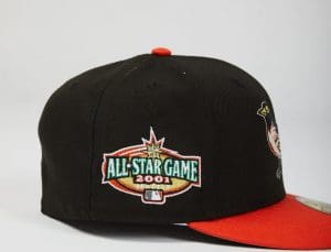 Baltimore Orioles 2001 All-Star Black Orange 59Fifty Fitted Hat by MLB x New Era Patch