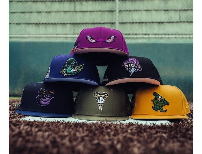 Hat Club Turf Monsters 59Fifty Fitted Hat Collection by MLB x MiLB x New Era