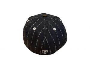 Kamehameha Black Pinstripe Walnut Corduroy 59Fifty Fitted Hat by Fitted Hawaii x New Era Back