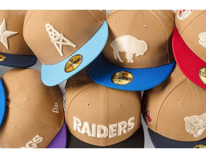 NFL Ivory Wheat 2023 59Fifty Fitted Hat Collection by NFL x New Era