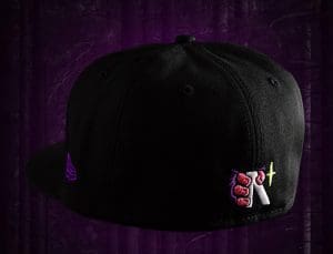 Sasquatch Black Purple 59Fifty Fitted Hat by Noble North x New Era Back