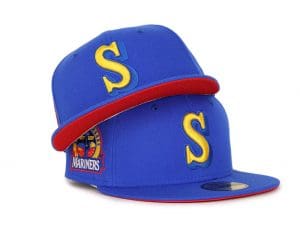 Seattle Mariners 30th Anniversary Blue Red 59Fifty Fitted Hat by MLB x New Era