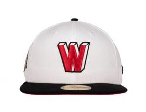 Washington Senators Custom White Black 59Fifty Fitted Hat by MLB x New Era Front