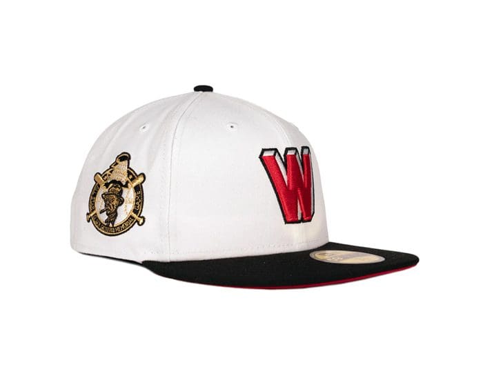 Washington Senators Custom White Black 59Fifty Fitted Hat by MLB x New Era