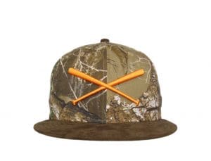 Crossed Bats Logo Realtree Camo 59Fifty Fitted Hat by JustFitteds x New Era