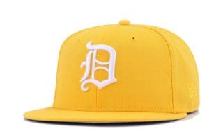 Detroit Tigers Tiger Stadium A Gold 59Fifty Fitted Hat by MLB x New Era