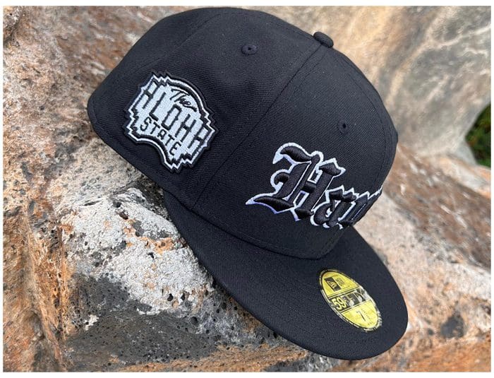 Hawaii Aloha State Black 59Fifty Fitted Hat by 808allday x New Era