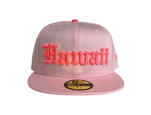 Hawaii Pink 59fifty Fitted Hat by 808allday x New Era
