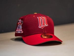 Minnesota Twins 40th Season Maroon Cardinal 59Fifty Fitted Hat by MLB x New Era