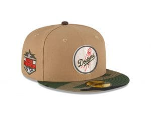 MLB Just Caps Camo Khaki 59Fifty Fitted Hat Collection by MLB x New Era Right