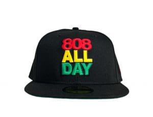 Rasta 808 Stack 59Fifty Fitted Hat by 808allday x New Era