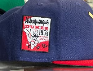 Albuquerque Dukes 1958 Mr. Red 59Fifty Fitted Hat by MiLB x New Era Patch