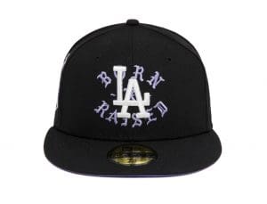 Blue Heaven Los Angeles Dodgers 59Fifty Fitted Hat Collection by Born x Raised x MLB x New Era Black