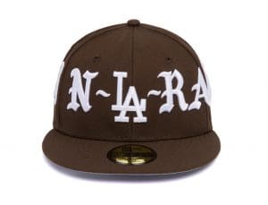 Blue Heaven Los Angeles Dodgers 59Fifty Fitted Hat Collection by Born x Raised x MLB x New Era Brown