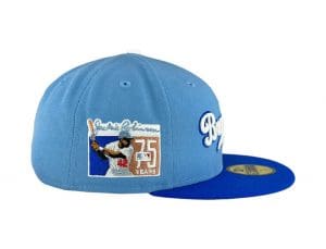 Brooklyn Dodgers Jackie Robinson 75 Years Sky Royal 59Fifty Fitted Hat by MLB x New Era Patch
