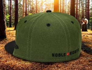 Classic Patch Olive Black 59Fifty Fitted Hat by Noble North x New Era Back