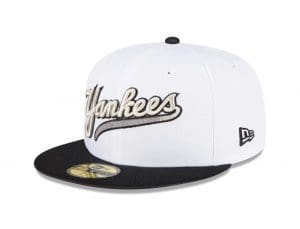 MLB Just Caps Optic White 59Fifty Fitted Hat Collection by MLB x New Era Left