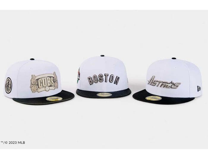 MLB Just Caps Optic White 59Fifty Fitted Hat Collection by MLB x New Era