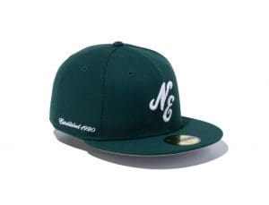 New Era Classic Logo 59Fifty Fitted Hat by New Era Green