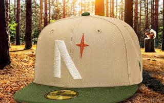 North Star Camel Olive 59Fifty Fitted Hat by Noble North x New Era