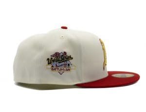 Oakland Athletics 1989 World Series Battle Of The Bay White Red 59Fifty Fitted Hat by MLB x New Era Patch
