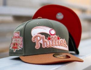 Philadelphia Phillies 1996 All-Star Game Olive Peanut 59Fifty Fitted Hat by MLB x New Era