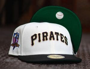 Pittsburgh Pirates Clemente Off-White Black 59Fifty Fitted Hat by MLB x New Era
