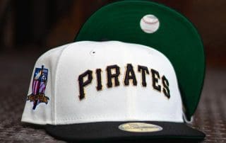 Pittsburgh Pirates Clemente Off-White Black 59Fifty Fitted Hat by MLB x New Era