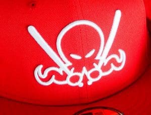 Poppy OctoSlugger 59Fifty Fitted Hat by Dionic x New Era Front