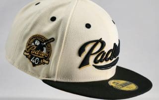 New Era 59FIFTY San Diego Padres Vintage Script Brown Gold Fitted Hat