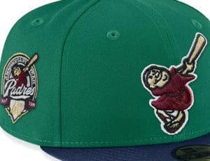 San Diego Padres Emerald Green Navy 3rd Ave 59Fifty Fitted Hat by MLB x New Era Front