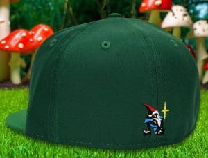 Swinging Gnome Emerald Green 2-Tone 59Fifty Fitted Hat by Noble North x New Era Back