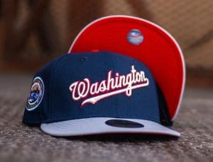 Washington Nationals 2008 Inaugural Season Navy Grey 59Fifty Fitted Hat by MLB x New Era