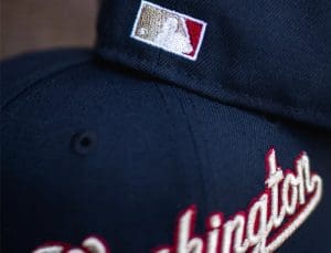 Washington Nationals 2008 Inaugural Season Navy Grey 59Fifty Fitted Hat by MLB x New Era Back