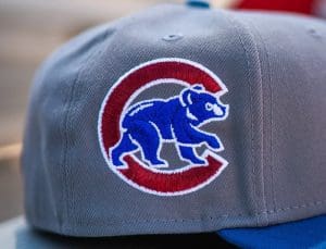 Chicago Cubs Clark The Bear Grey Royal 59Fifty Fitted Hat by MLB x New Era Patch