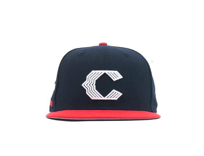 Cincinnati Reds City Connect Navy Red 59Fifty Fitted Hat by MLB x New Era
