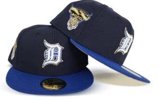 Detroit Tigers 2000 Tiger Side Patch Navy Blue 59Fifty Fitted Hat by MLB x New Era