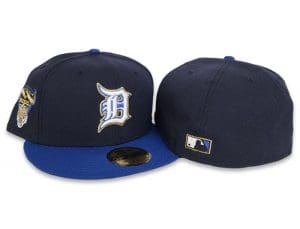 Detroit Tigers 2000 Tiger Side Patch Navy Blue 59Fifty Fitted Hat by MLB x New Era Patch