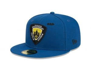 Gotham City Dark Blue 59Fifty Fitted Hat by Batman x New Era Front