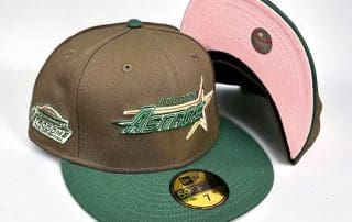 Houston Astros Astrodome Brown Forest Green 59Fifty Fitted Hat by MLB x New Era
