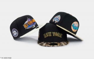 MLB Just Caps Black Crown 59Fifty Fitted Hat Collection by MLB x New Era